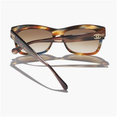 CHANEL Sunglasses: Rectangle Sunglasses, acetate 9166 — 